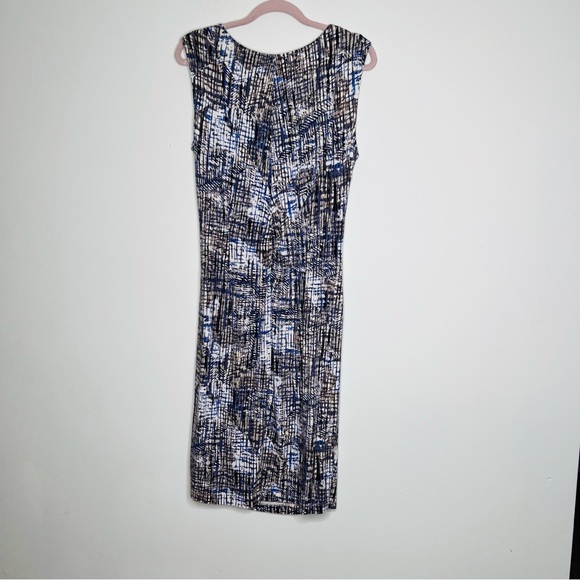 Nic+Zoe Women's Mosaic Print Surplice Dress Size L - Picture 6 of 6
